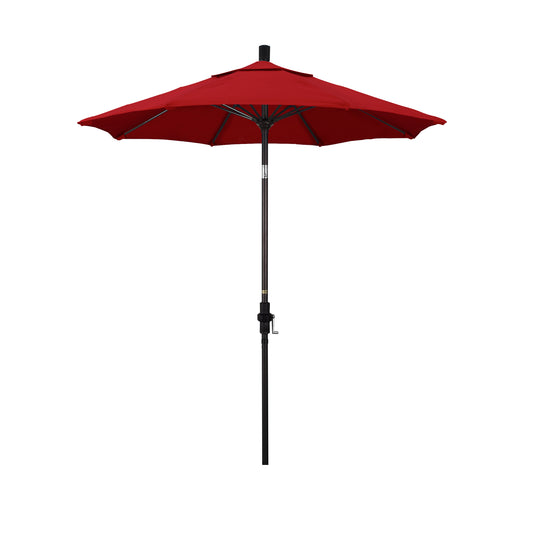 CasaFoyer 7.5' California Market Umbrella - Durable Aluminum Pole, Fiberglass Ribs, Collar Tilt, Crank Lift - Extra-Large Canopy for Maximum Coverage
