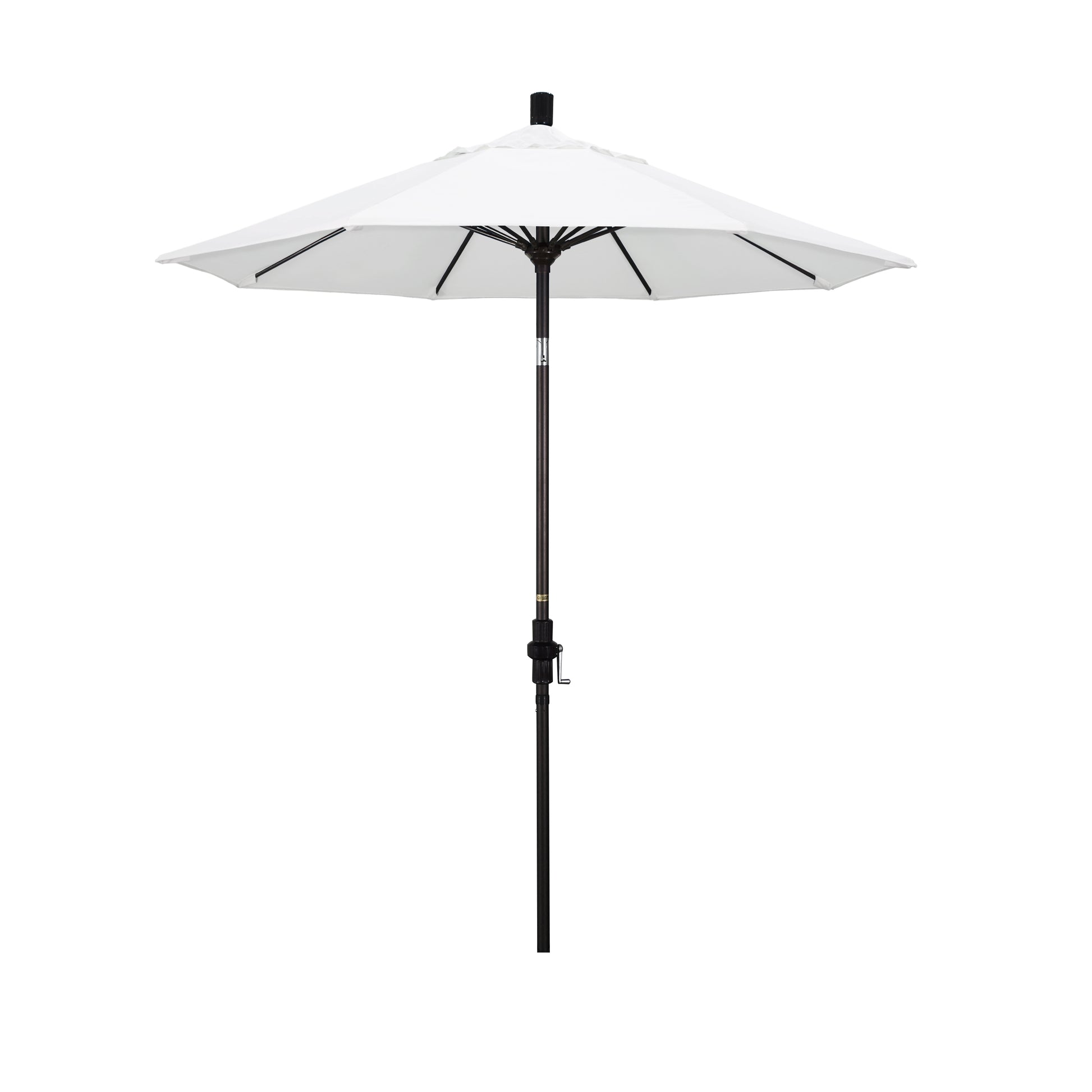 CasaFoyer 7.5' California Market Umbrella - Commercial-Grade Design, Aluminum Pole, Fiberglass Ribs, Collar Tilt, Crank Lift, Extra-Large Canopy