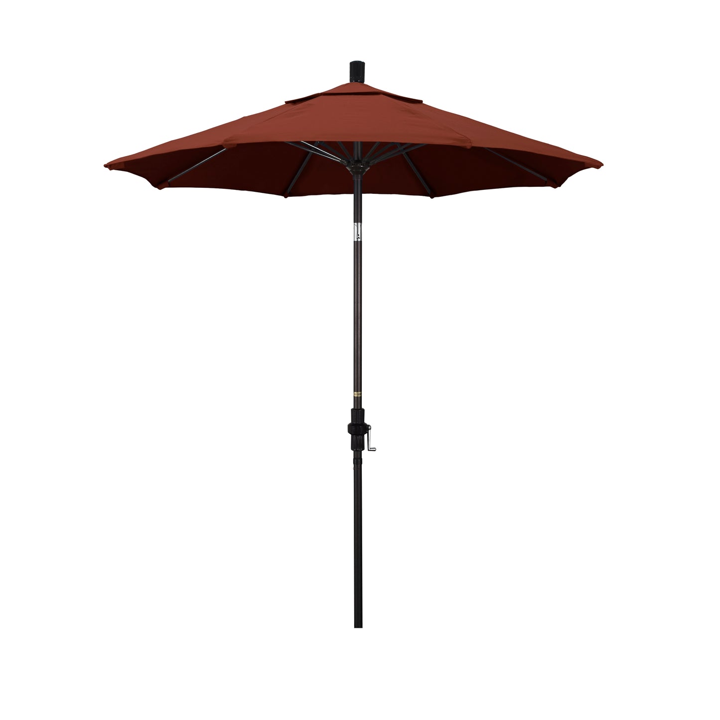 CasaFoyer 7.5' California Market Umbrella - Durable Aluminum Pole, Fiberglass Ribs, Collar Tilt, Crank Lift - Extra-Large Canopy for Ample Shade - Long-lasting and User-friendly