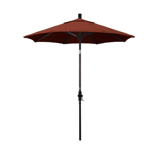 CasaFoyer 7.5' California Market Umbrella - Durable Aluminum Pole, Fiberglass Ribs, Collar Tilt, Crank Lift - Extra-Large Canopy for Ample Shade - Long-lasting and User-friendly