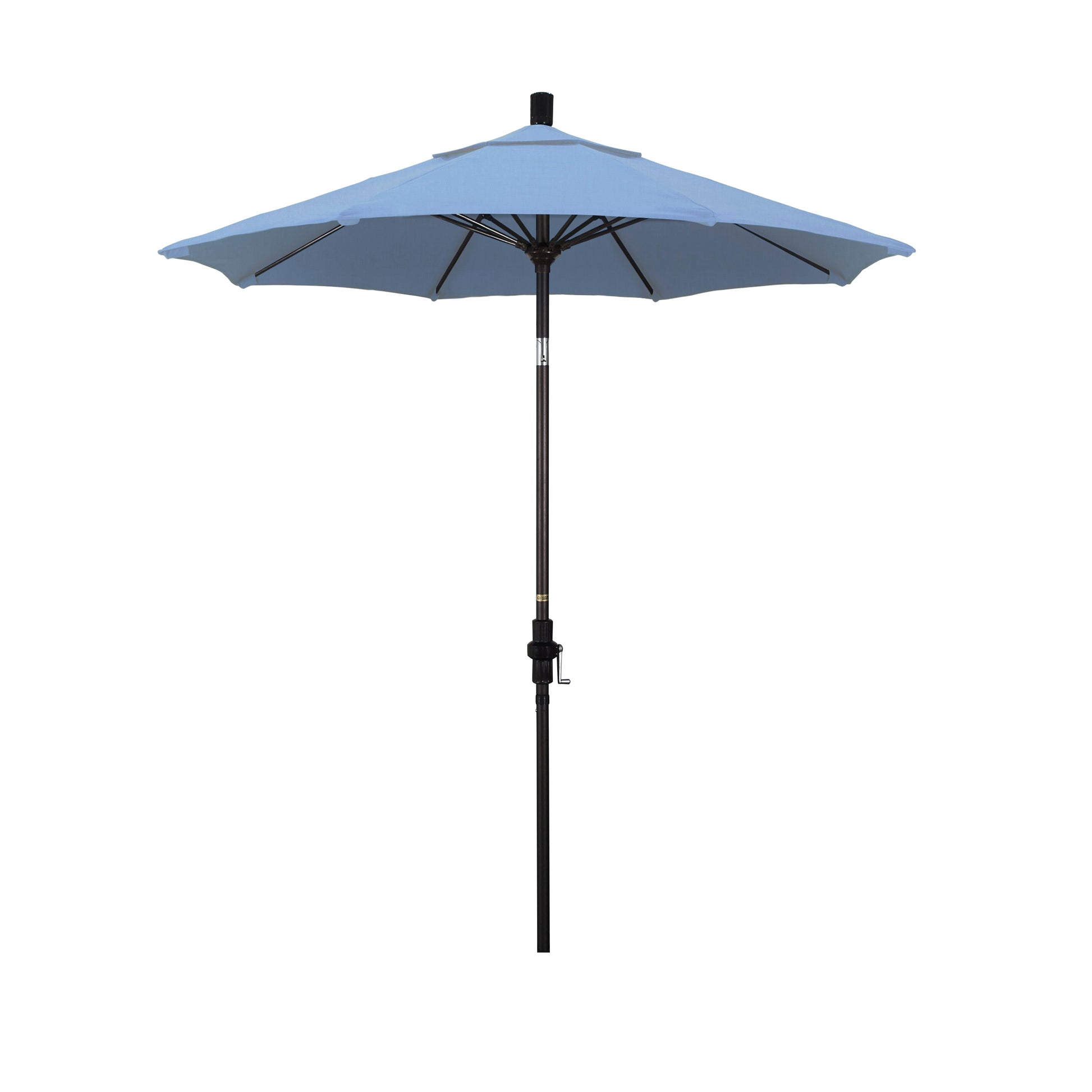 CasaFoyer 7.5' California Market Umbrella - Durable Aluminum Pole, Fiberglass Ribs, Collar Tilt, Crank Lift - Extra-Large Canopy - Commercial Quality