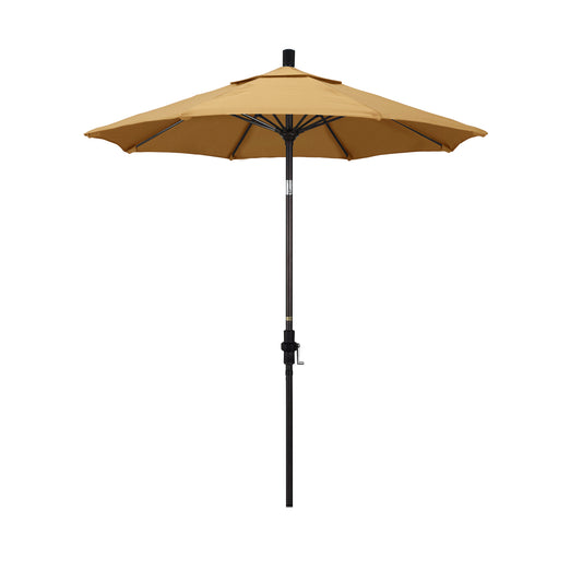 CasaFoyer 7.5' California Market Umbrella - Durable Aluminum Pole, Fiberglass Ribs, Collar Tilt, Crank Lift - Extra-Large Canopy for Superior Protection