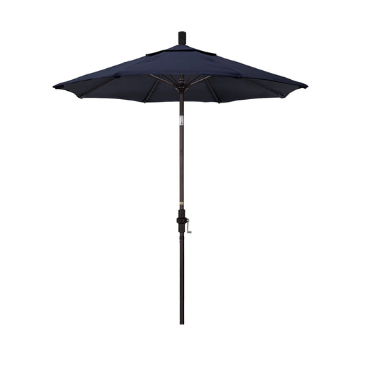 CasaFoyer 7.5' California Market Umbrella - Commercial-Grade Design, Aluminum Pole, Fiberglass Ribs, Collar Tilt, Crank Lift, Extra-Large Canopy