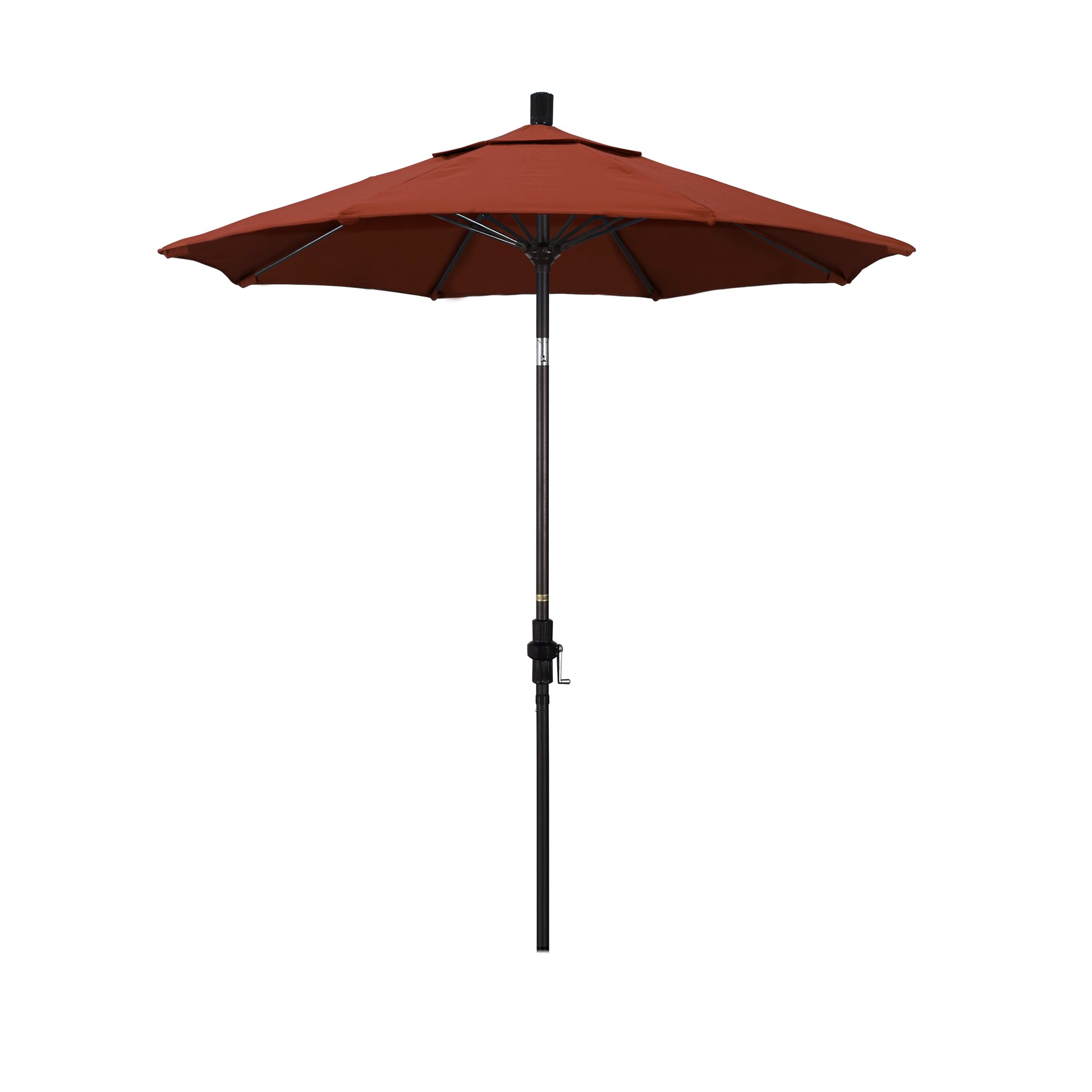 CasaFoyer 7.5' California Market Umbrella - Sturdy Aluminum Pole, Premium Fiberglass Ribs, Extra-Large Canopy, Collar Tilt Design, User-Friendly Crank Lift