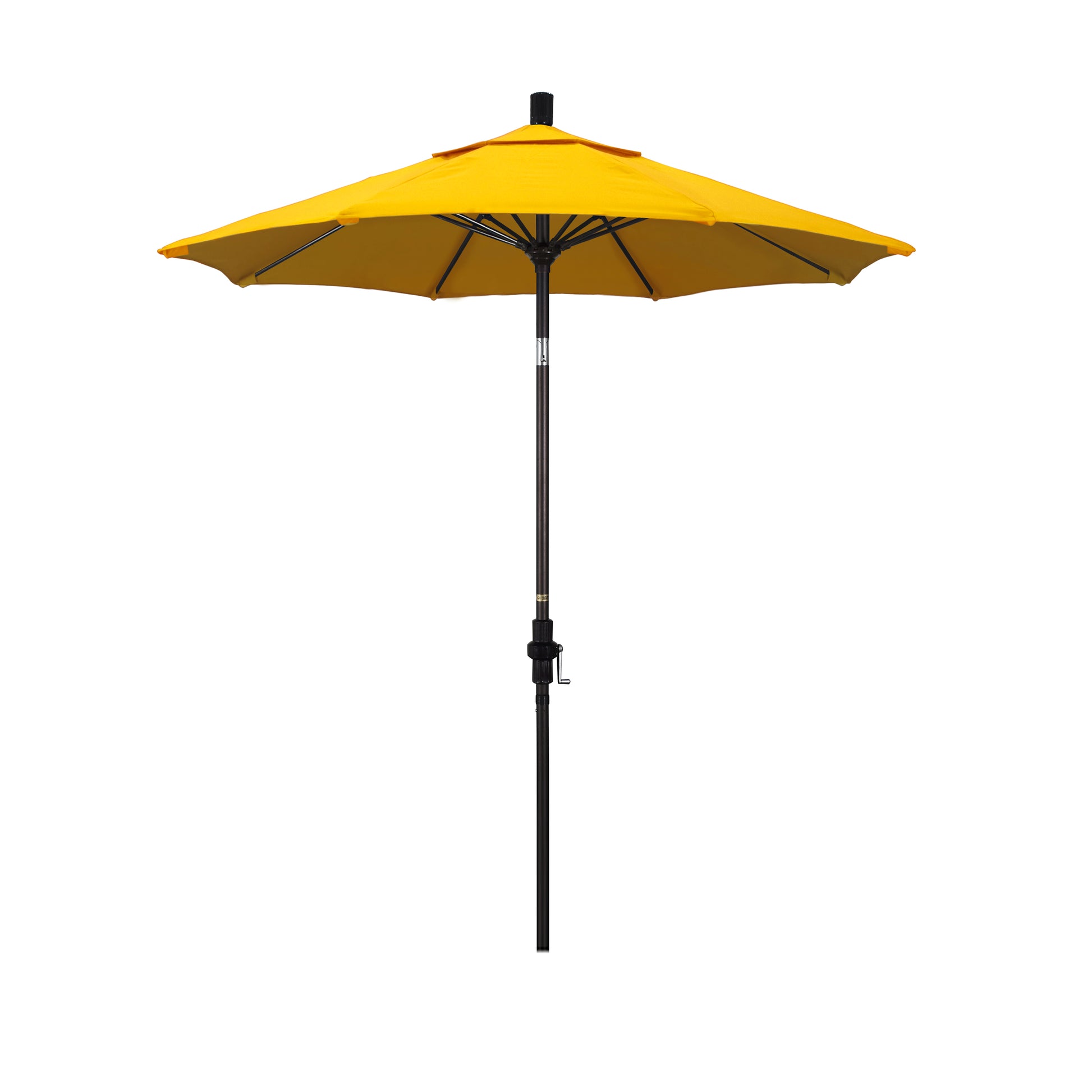 CasaFoyer 7.5' California Market Umbrella - Durable Aluminum Pole, Fiberglass Ribs, Collar Tilt, Crank Lift - Extra-Large Canopy for Ultimate Shade Comfort