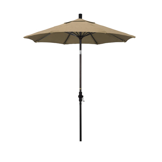 CasaFoyer 7.5' California Market Umbrella - Sturdy Aluminum Pole, Fiberglass Ribs, Collar Tilt, Crank Lift - Extra-Large Canopy - Resilient & Flexible - Premium Quality