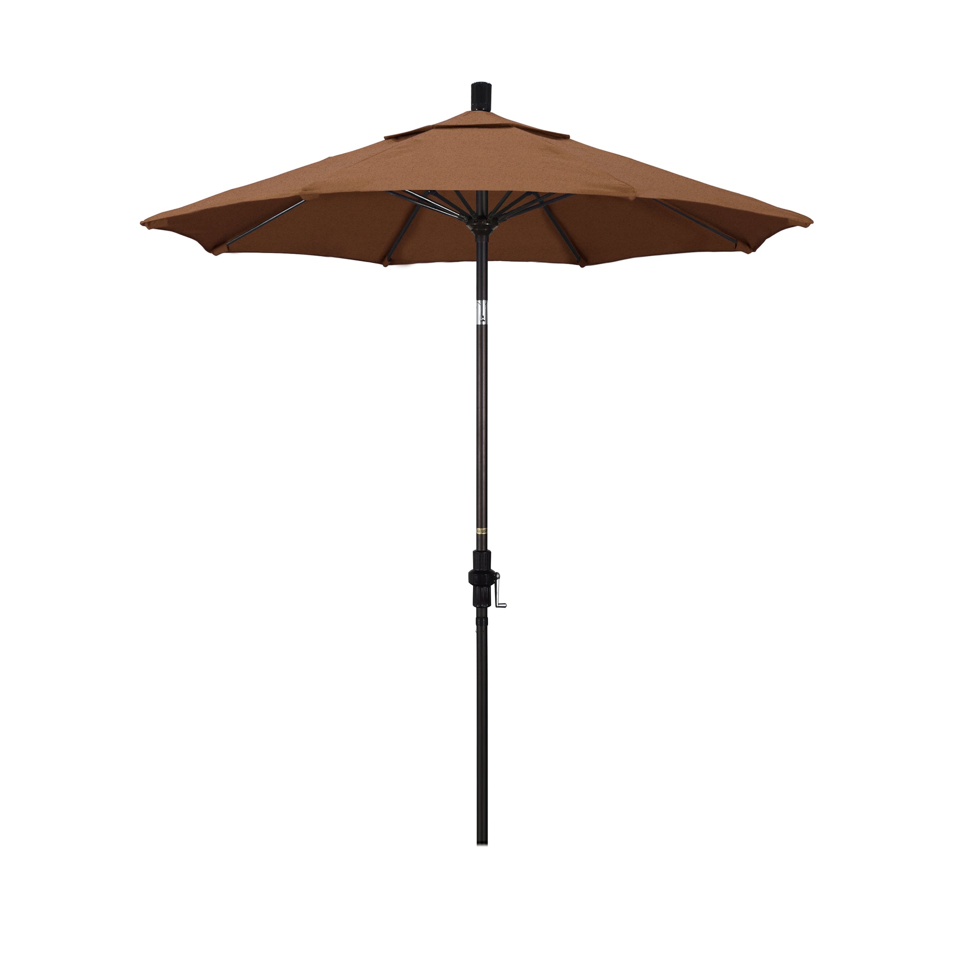 CasaFoyer 7.5' California Market Umbrella - Durable Aluminum Pole, Fiberglass Ribs, Collar Tilt, Crank Lift - Extra-Large Canopy - User-Friendly & Long-Lasting