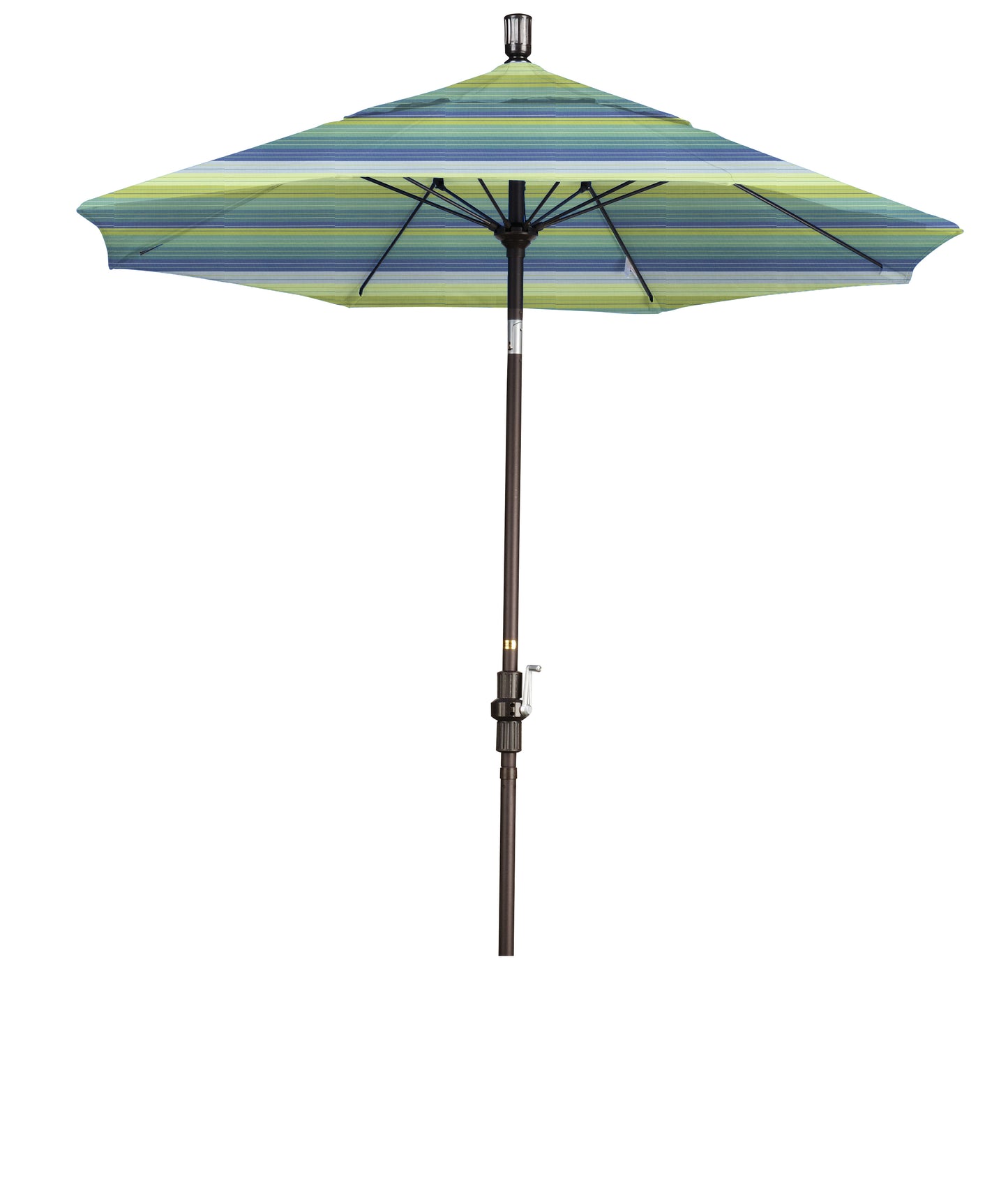 CasaFoyer 7.5' California Market Umbrella - Durable Aluminum Pole, Premium Fiberglass Ribs, Extra-Large Canopy, Advanced Collar Tilt Design