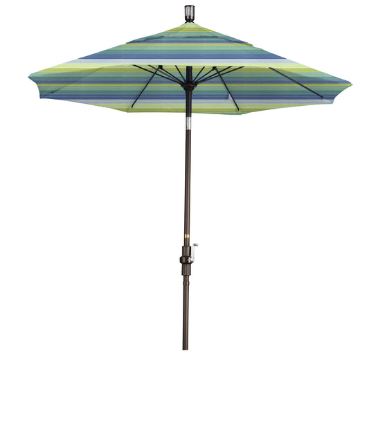 CasaFoyer 7.5' California Market Umbrella - Durable Aluminum Pole, Premium Fiberglass Ribs, Extra-Large Canopy, Advanced Collar Tilt Design