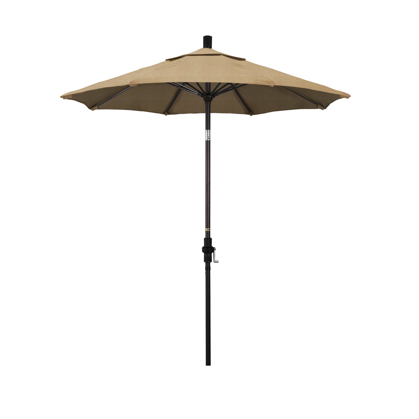 CasaFoyer 7.5' California Market Umbrella - Commercial-Grade Design, Aluminum Pole, Fiberglass Ribs, Collar Tilt, Crank Lift, Extra-Large Canopy