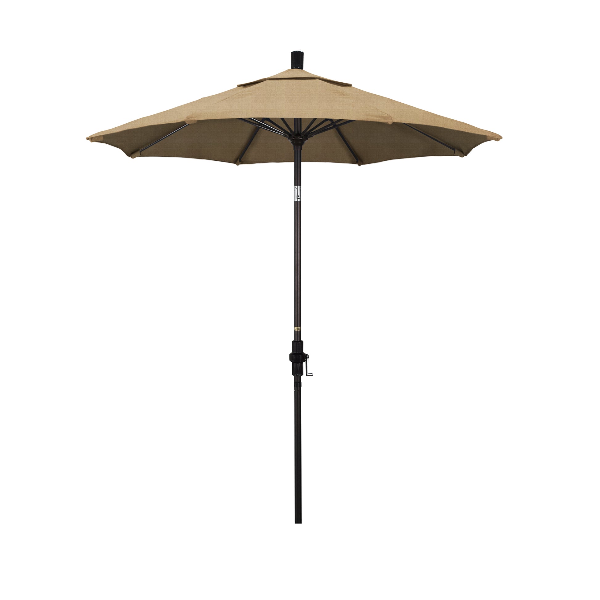 CasaFoyer 7.5' California Market Umbrella - Commercial-Grade Design, Aluminum Pole, Fiberglass Ribs, Collar Tilt, Crank Lift, Extra-Large Canopy