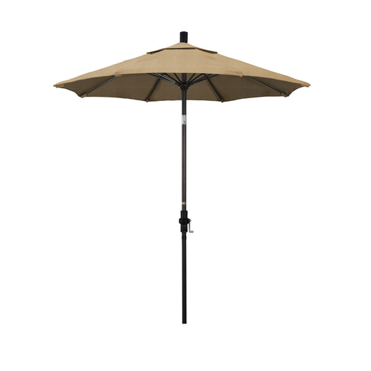 CasaFoyer 7.5' California Market Umbrella - Commercial-Grade Design, Aluminum Pole, Fiberglass Ribs, Collar Tilt, Crank Lift, Extra-Large Canopy