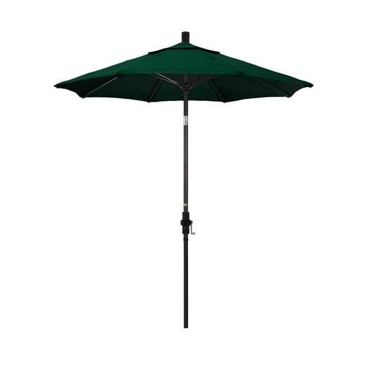 CasaFoyer 7.5' California Market Umbrella - Durable Aluminum Pole, Fiberglass Ribs, Collar Tilt, Crank Lift - Superior Protection and Flexibility