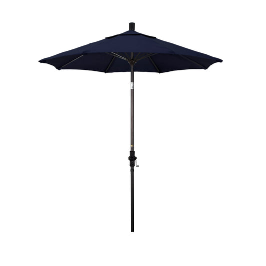CasaFoyer 7.5' California Market Umbrella - Durable Aluminum Pole, Premium Fiberglass Ribs, Extra-Large Canopy, Collar Tilt Design, Easy Crank Lift