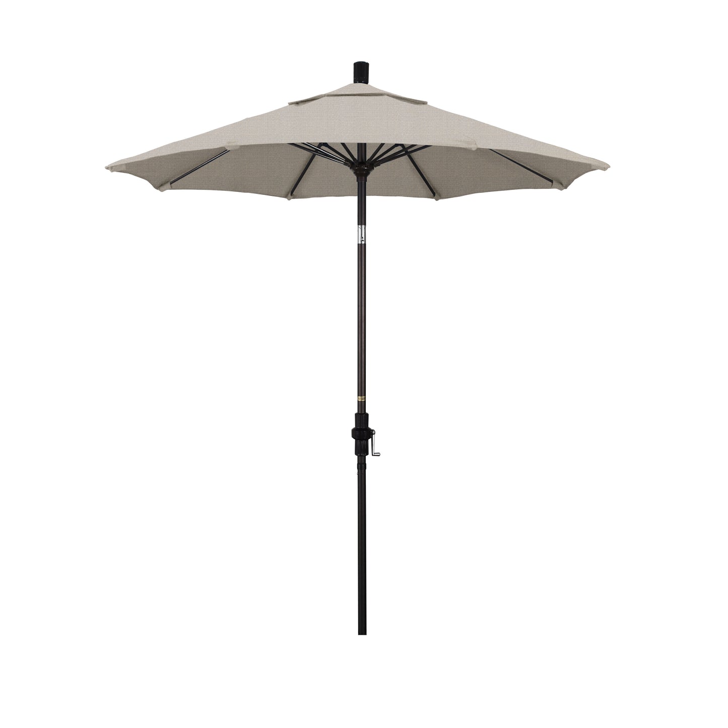 CasaFoyer 7.5' California Market Umbrella - Commercial-Grade Design, Aluminum Pole, Fiberglass Ribs, Collar Tilt, Durable & Flexible Canopy
