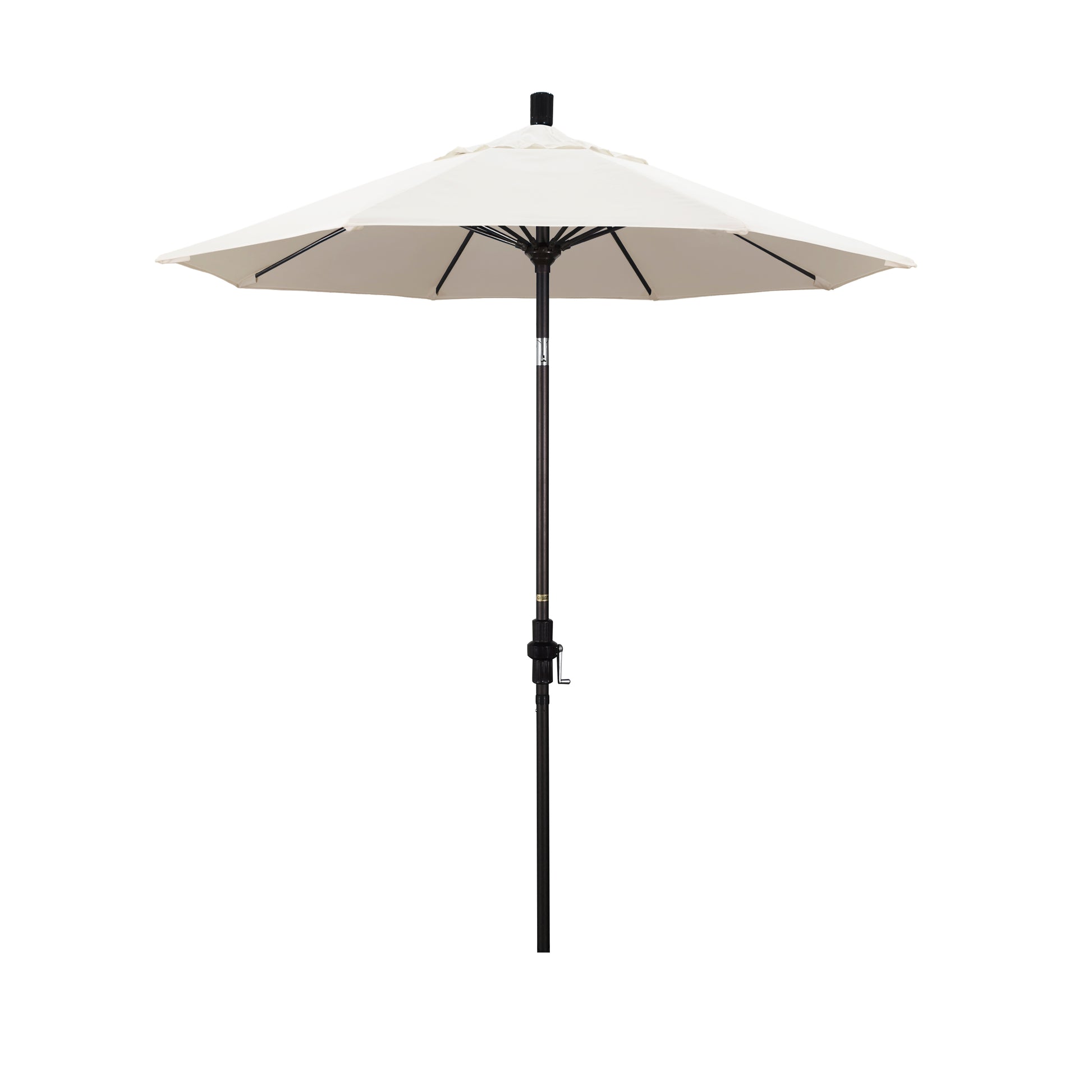 CasaFoyer 7.5' California Market Umbrella - Commercial-Grade Design, Aluminum Pole, Fiberglass Ribs, Collar Tilt, Crank Lift, Extra-Large Canopy