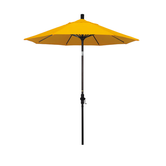 CasaFoyer 7.5' California Market Umbrella - Commercial-Grade Design, Aluminum Pole, Fiberglass Ribs, Collar Tilt, Crank Lift, Ample Shade, User-Friendly