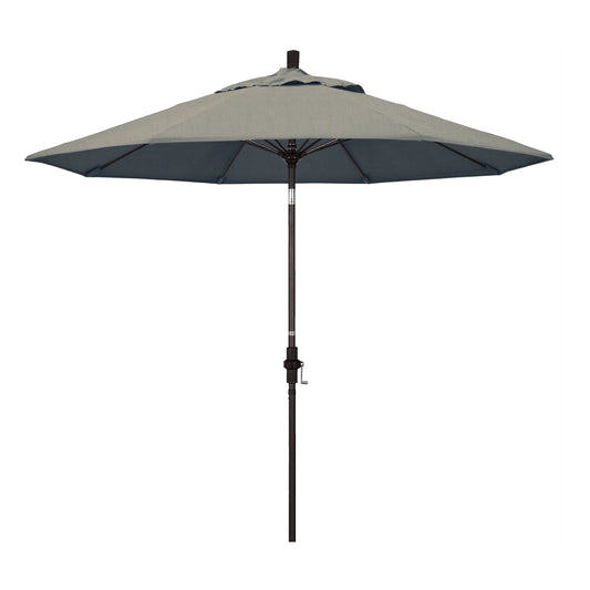 CasaFoyer Durable 9ft Fiberglass Frame Umbrella with Crank Lift & Tilt Mechanism - Water-Repellent Fabric, Wind Resistant - Ideal for Patio & Outdoor Use