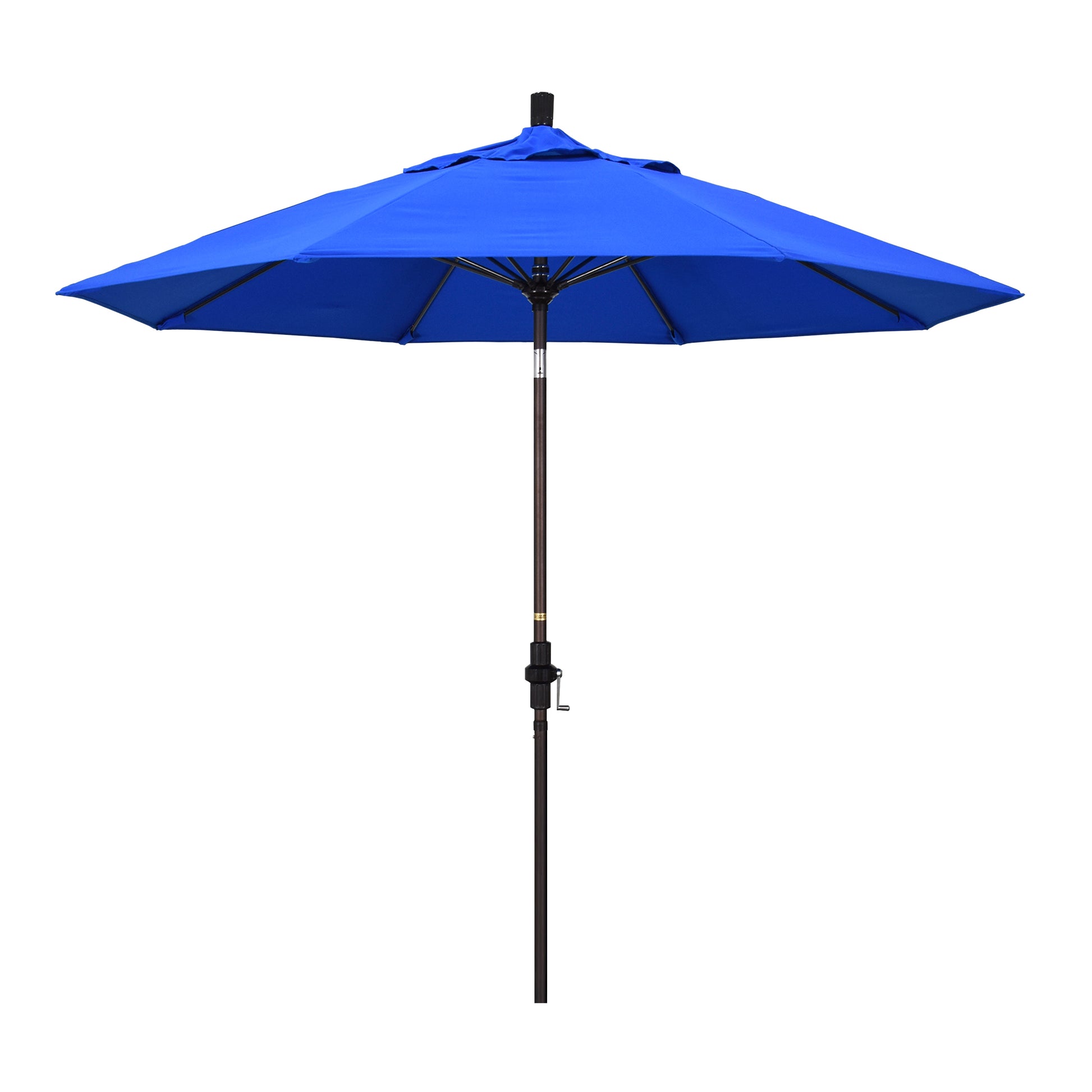 CasaFoyer 9' Fiberglass Frame Patio Umbrella with Crank Lift, Tilt Feature, and Water-Repellent Fabric - Ideal for Sun Protection and Durability