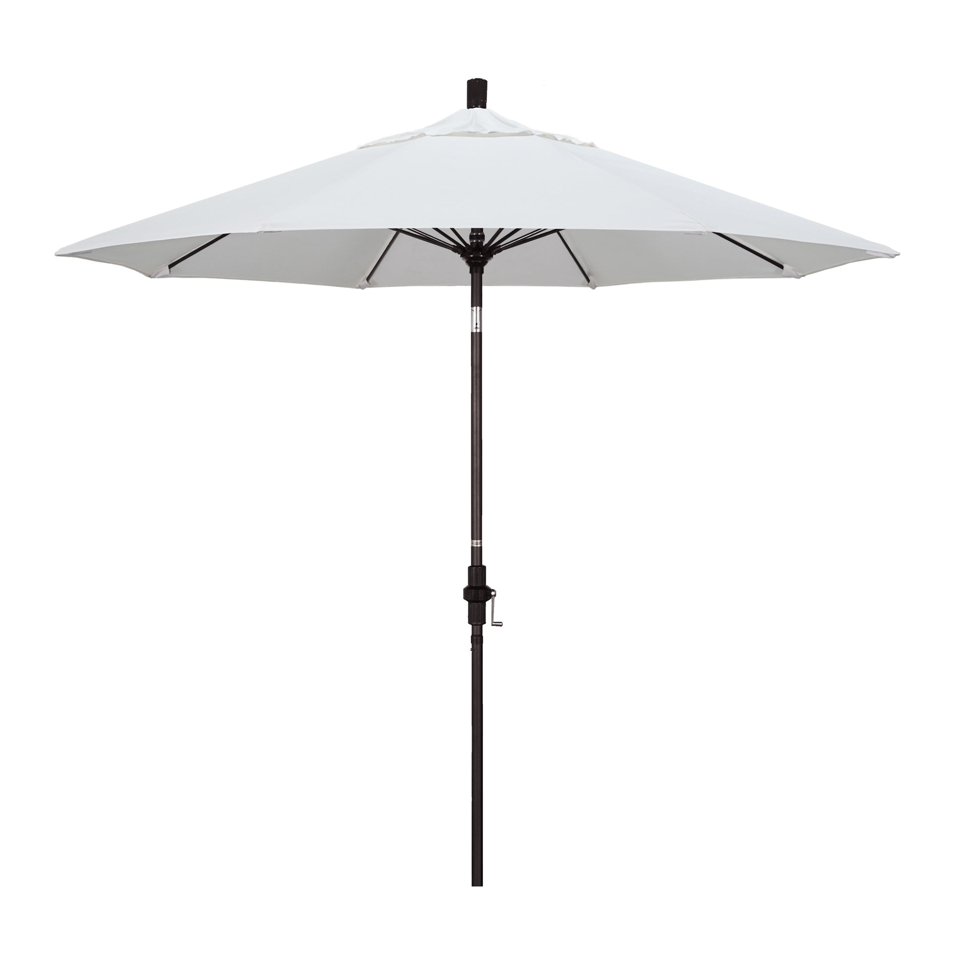 CasaFoyer 9' Fiberglass Frame Patio Umbrella with Water-Repellent Fabric, Crank Lift, and Infinity Tilt - Durable and Adjustable for Sun Protection.