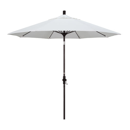 CasaFoyer 9' Fiberglass Frame Patio Umbrella with Water-Repellent Fabric, Crank Lift, and Infinity Tilt - Durable and Adjustable for Sun Protection.