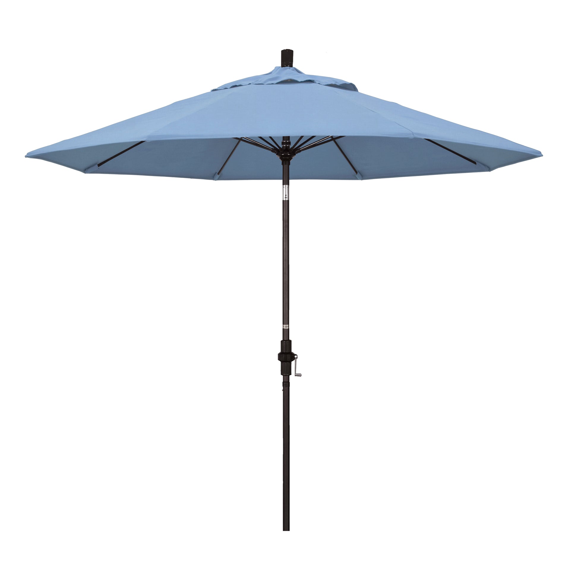 CasaFoyer 9' Fiberglass Frame Patio Umbrella with Water-Repellent Fabric, Crank Lift, and Infinity Tilt - Durable and Versatile for Challenging Weather Conditions.