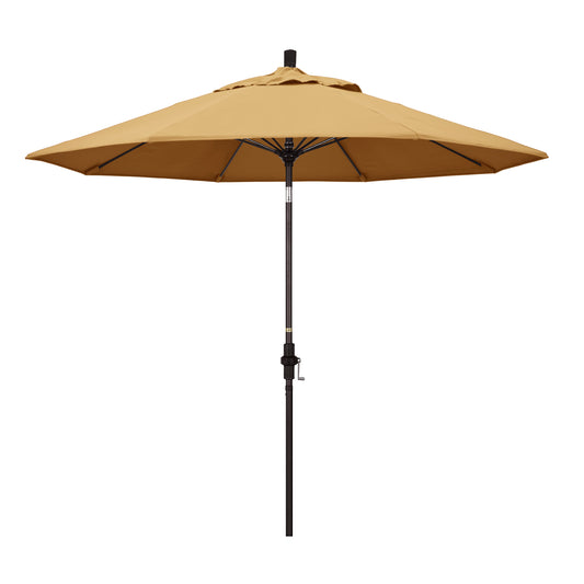 CasaFoyer Durable 9ft Patio Umbrella with Fiberglass Frame, Water-Repellent Fabric, Crank Lift, and Infinity Tilt - Ideal for 48-inch Round Tables