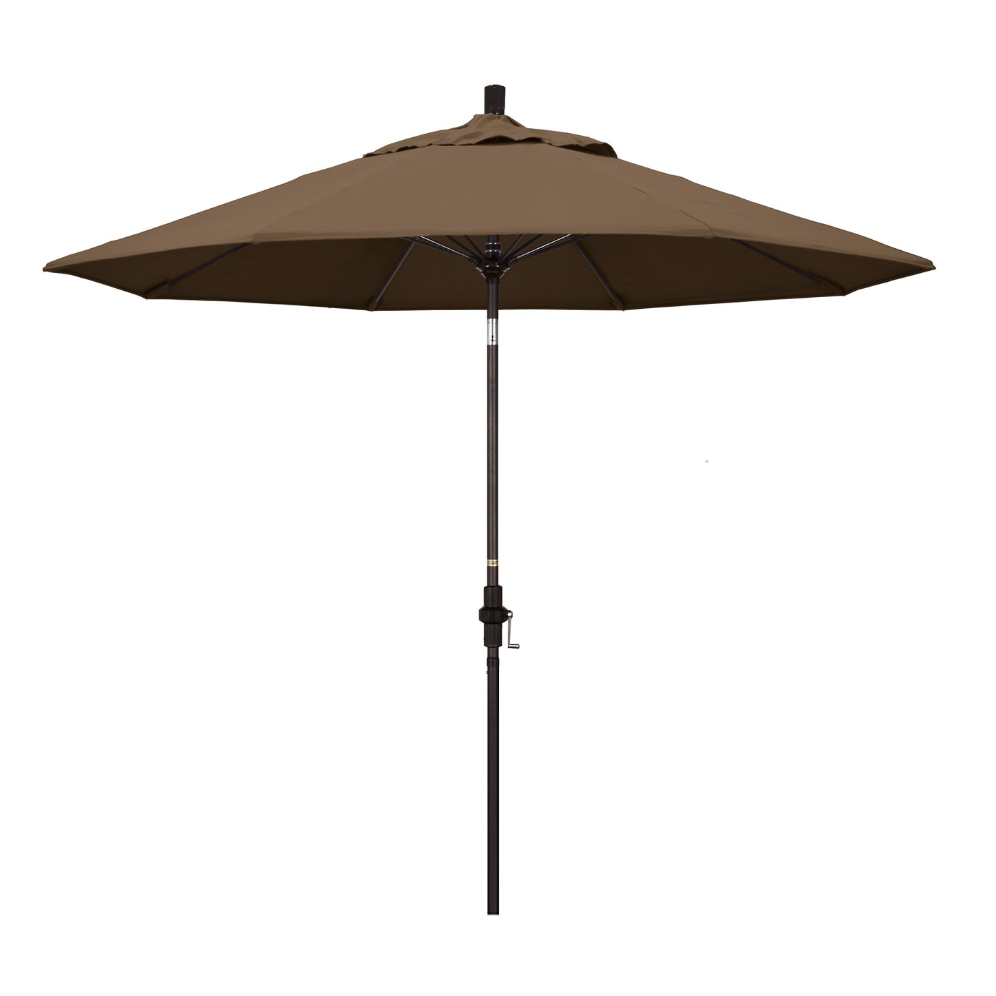 CasaFoyer Durable 9ft Patio Umbrella with Fiberglass Frame, Water-Repellent Fabric, Crank Lift, and Infinity Tilt - Ideal for 48-inch Round Tables