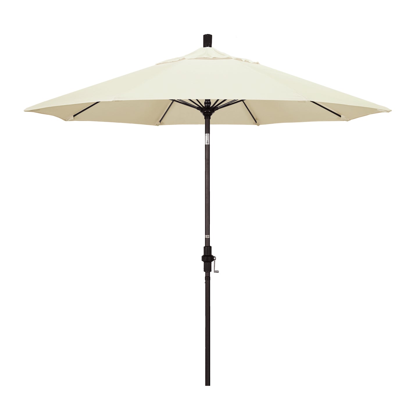 CasaFoyer Durable 9ft Fiberglass Frame Umbrella with Crank Lift & Tilt - Water-Repellent Fabric - Ideal for Patio Tables - Base Not Included