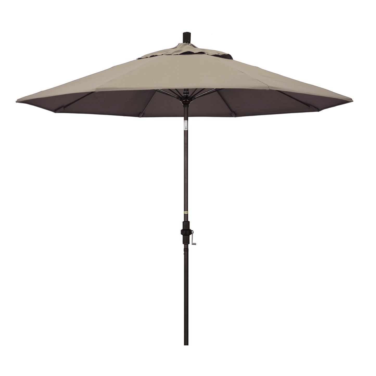 CasaFoyer 9' Fiberglass Frame Patio Umbrella with Water-Repellent Fabric, Windproof Design, Crank Lift, and Infinity Tilt - Ideal for Sun Protection and Outdoor Dining