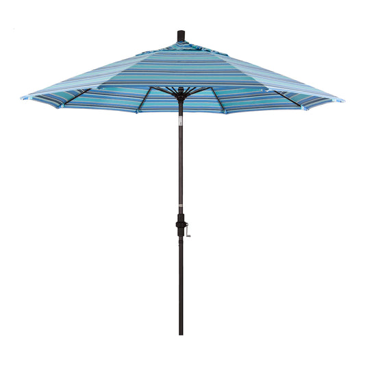 CasaFoyer Durable 9ft Fiberglass Frame Umbrella with Crank Lift & Tilt Mechanism - Water-Repellent Fabric, Windproof - Ideal for Patio Tables - Base Not Included