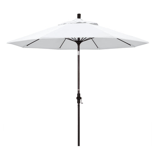 CasaFoyer 9' Fiberglass Frame Patio Umbrella with Water-Repellent Fabric, Crank Lift, and Infinity Tilt - Durable and Adjustable for Sun Protection