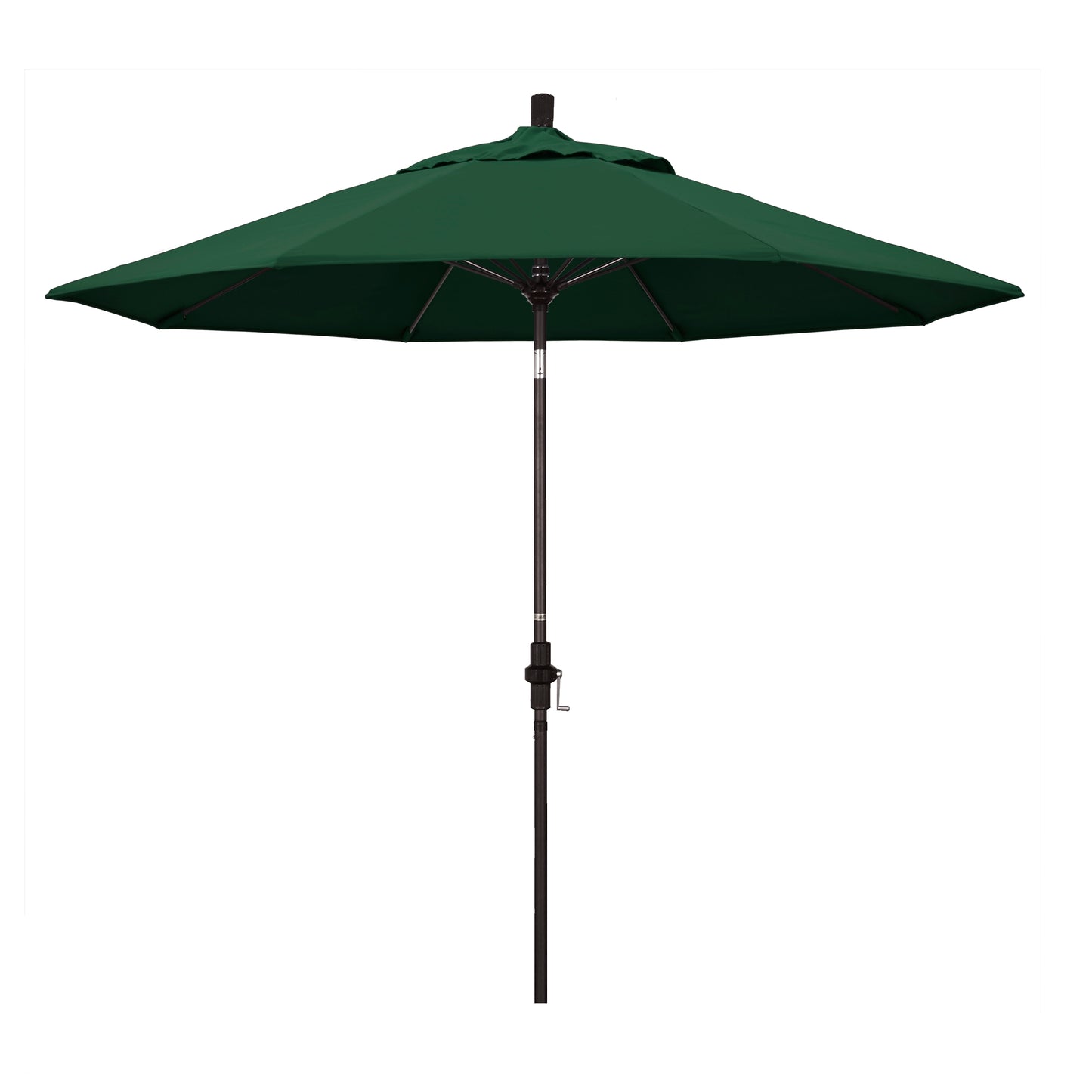 CasaFoyer Durable 9ft Fiberglass Frame Umbrella with Crank Lift & Tilt - Water-Repellent Fabric, Wind Resistant - Ideal for Patio Tables - Base Not Included