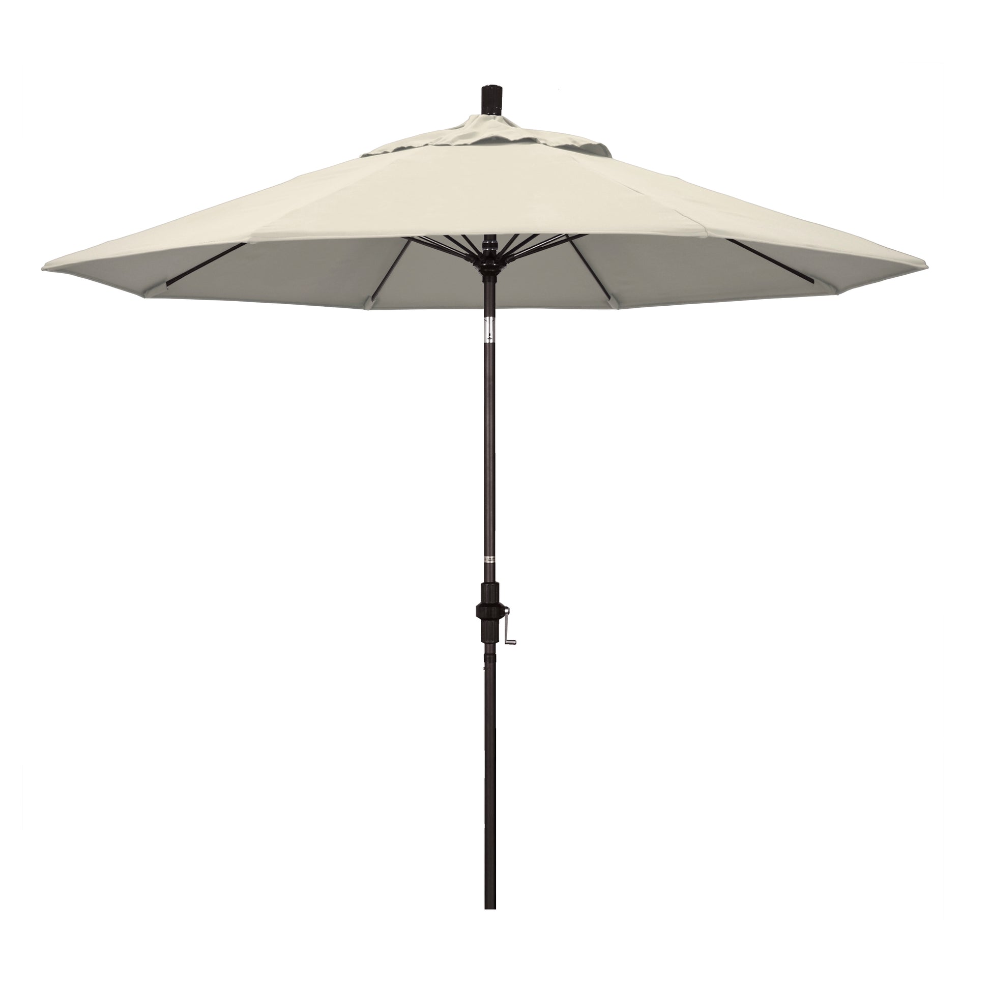 CasaFoyer 9' Fiberglass Frame Patio Umbrella with Water-Repellent Fabric, Windproof & Elephant-Proof, Crank Lift & Infinity Tilt, 48" Table Coverage