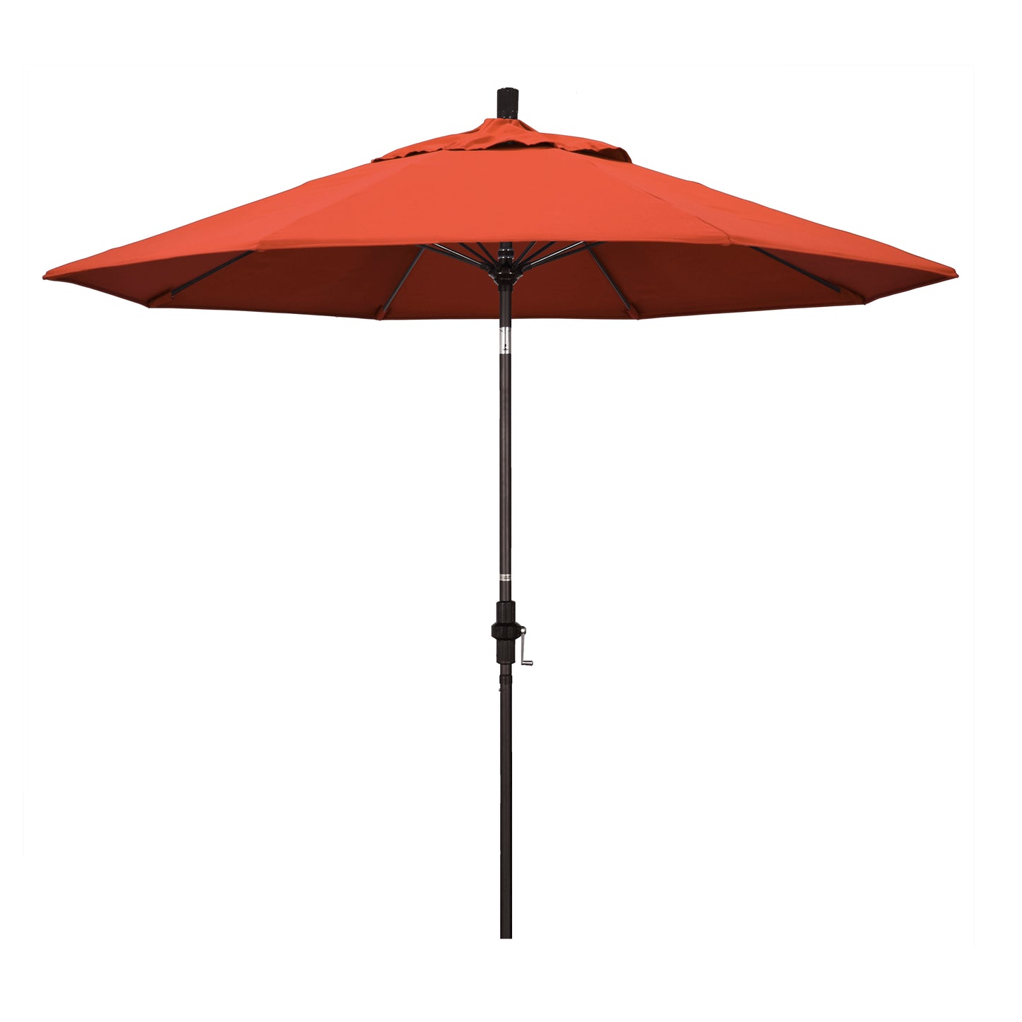 CasaFoyer 9' Fiberglass Frame Patio Umbrella with Water-Repellent Fabric, Crank Lift, and Infinity Tilt - Ideal for 48" Round Tables and Freestanding Use