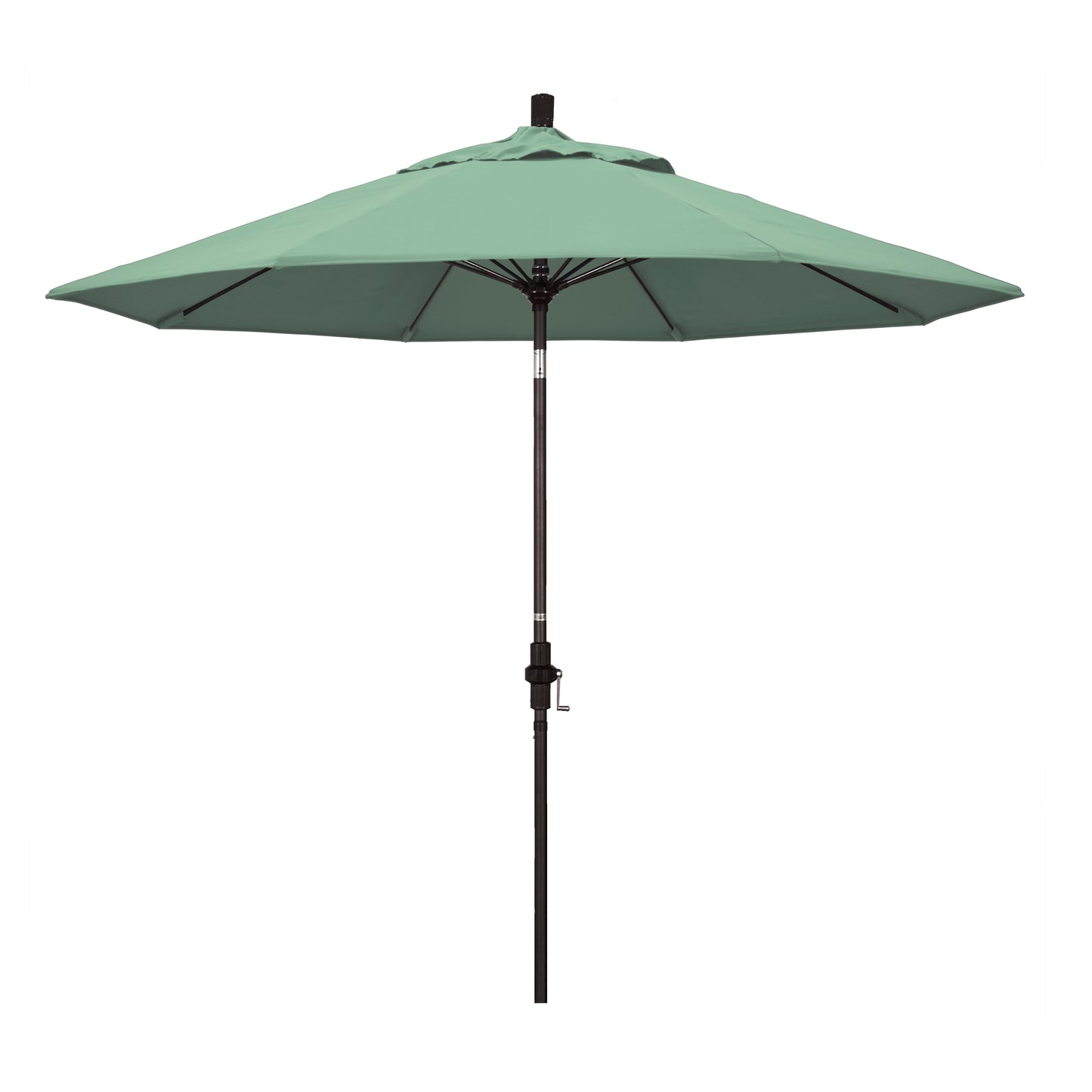 CasaFoyer Durable 9ft Patio Umbrella with Fiberglass Frame & Water-Repellent Fabric. Windproof & Adjustable for Sun Protection. Ideal for 48-inch Round Tables.