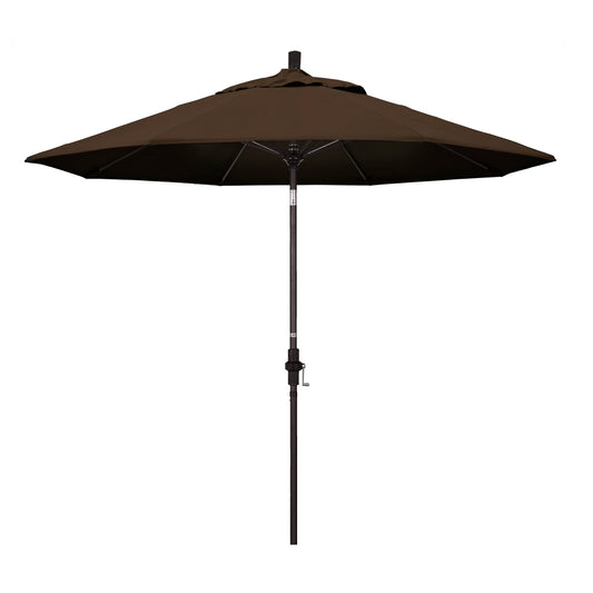 CasaFoyer 9' Fiberglass Frame Patio Umbrella with Water-Repellent Fabric, Crank Lift, and Infinity Tilt - Durable and Adjustable for Sun Protection - Ideal for 48" Round Tables (Base not included)