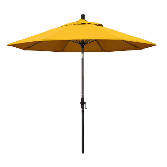CasaFoyer Durable 9ft Fiberglass Frame Umbrella with Crank Lift & Tilt Feature - Ideal for Patio Tables - Water-Repellent Fabric - Elephant-Proof