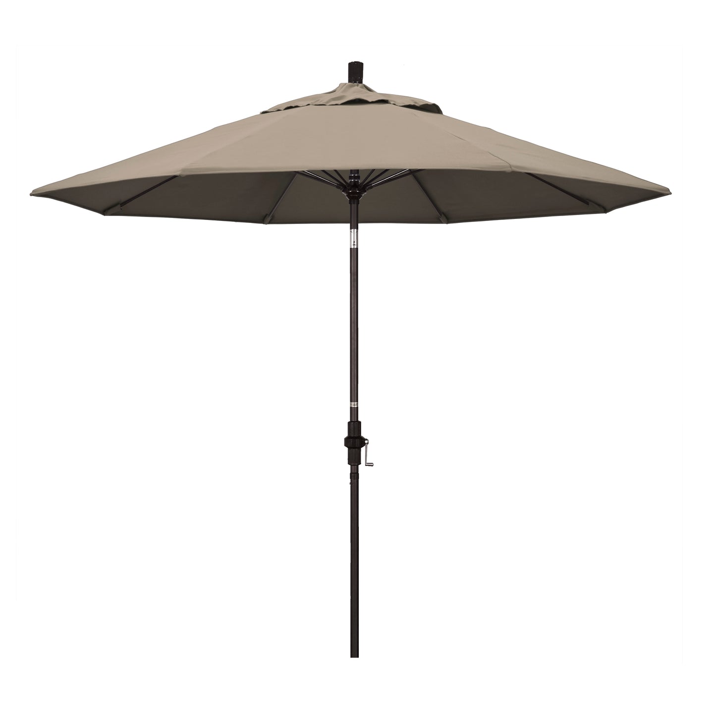 CasaFoyer Durable 9ft Fiberglass Frame Umbrella with Crank Lift & Tilt Mechanism - Water-Repellent Fabric - Ideal for Patio Tables - Base Not Included