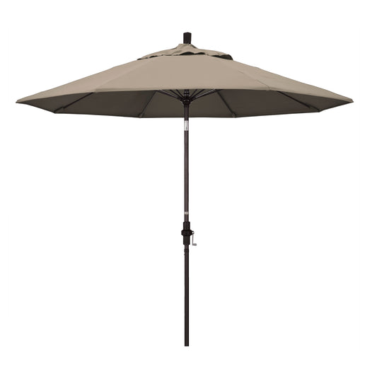 CasaFoyer Durable 9ft Fiberglass Frame Umbrella with Crank Lift & Tilt Mechanism - Water-Repellent Fabric - Ideal for Patio Tables - Base Not Included