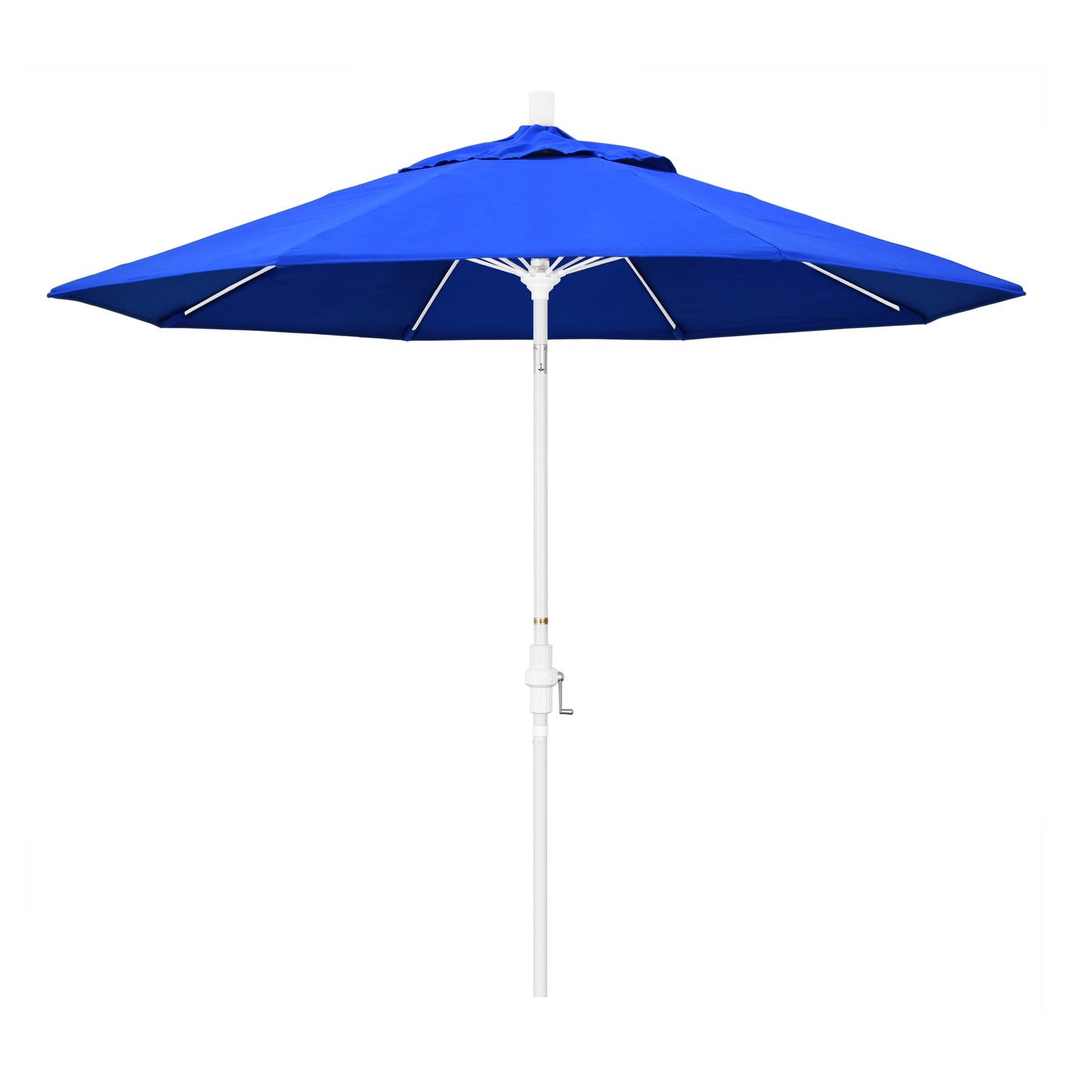 CasaFoyer 9' Fiberglass Frame Patio Umbrella with Water-Repellent Fabric, Crank Lift, and Infinity Tilt - Durable and Adjustable for Sun Protection.