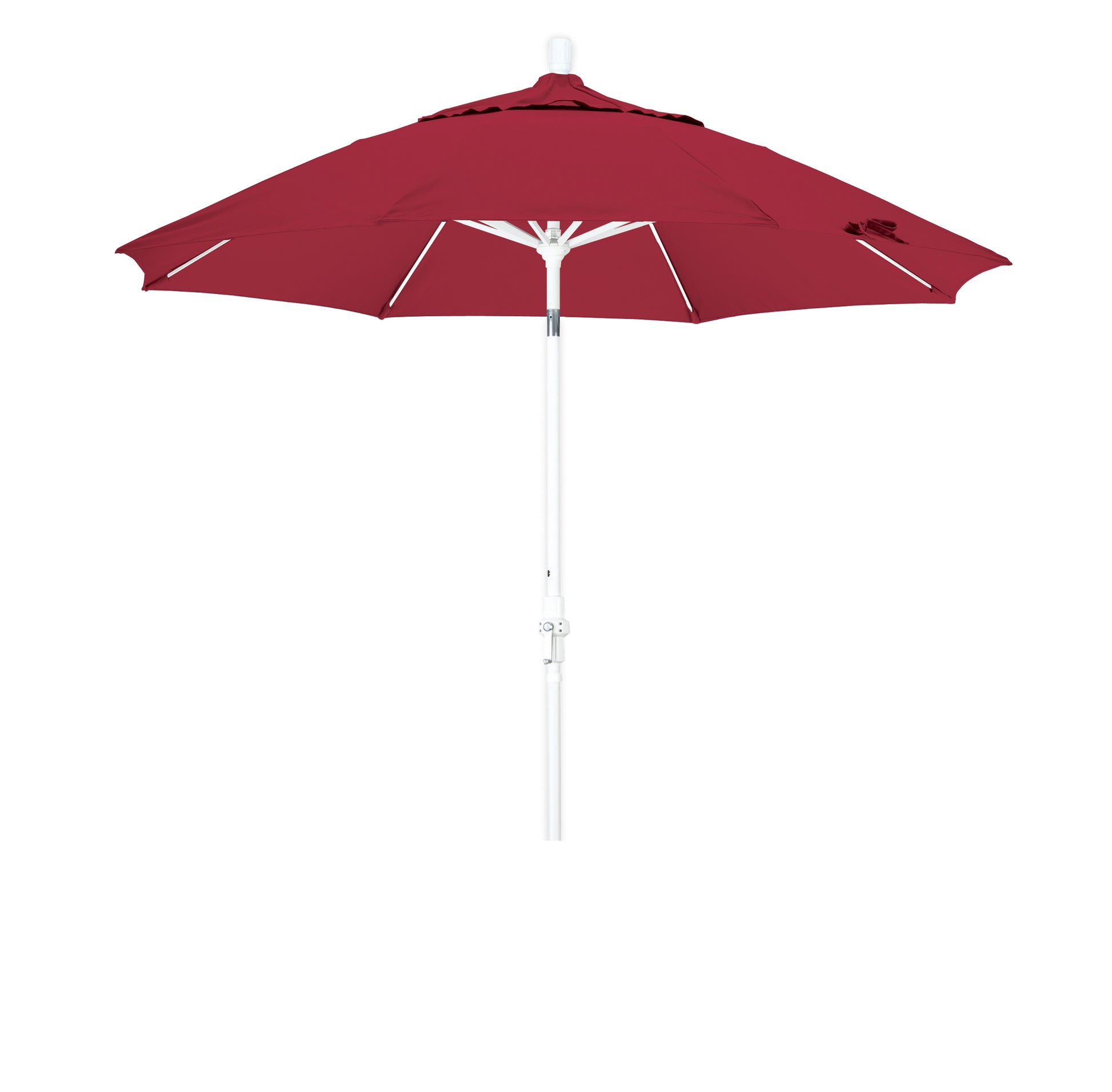 CasaFoyer 9' Fiberglass Frame Patio Umbrella with Water-Repellent Fabric, Crank Lift, and Infinity Tilt - Durable and Versatile for Challenging Weather Conditions.