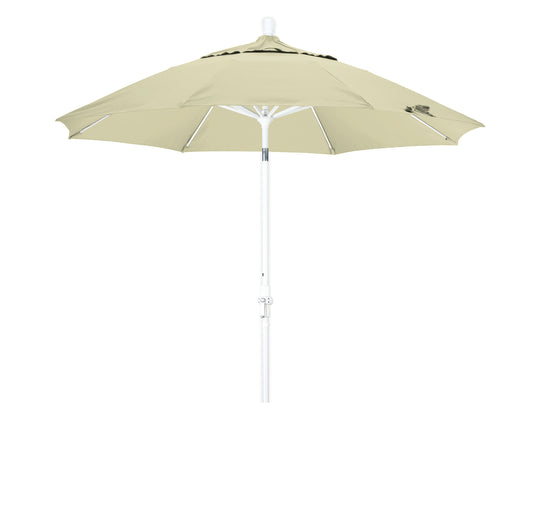 CasaFoyer Durable 9ft Fiberglass Frame Umbrella with Crank Lift & Infinity Tilt - Water-Repellent Fabric - Ideal for Patio Tables - Base Not Included