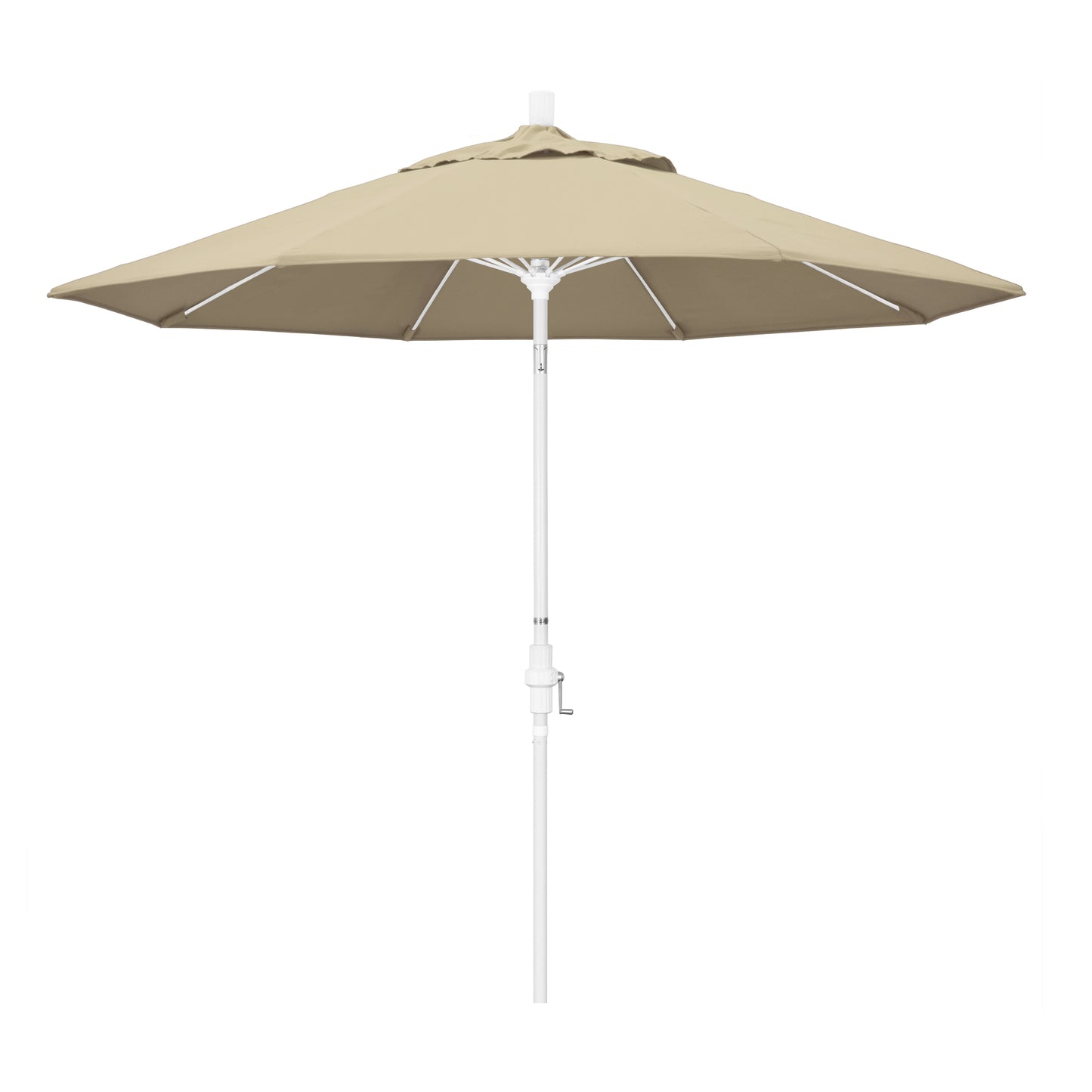CasaFoyer 9' Durable Fiberglass Frame Umbrella with Crank Lift & Infinity Tilt - Water-Repellent Fabric, Windproof - Ideal for Patio Tables - Base Sold Separately