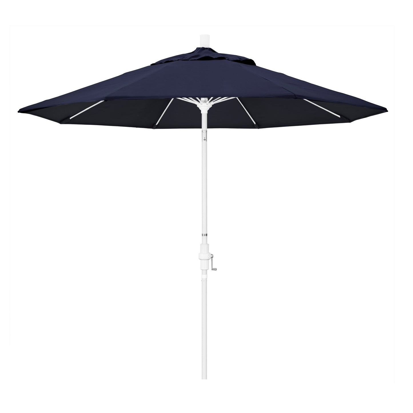 CasaFoyer 9' Fiberglass Frame Patio Umbrella with Crank Lift and Infinity Tilt - Durable Water-Repellent Fabric - Ideal for 48" Round Tables