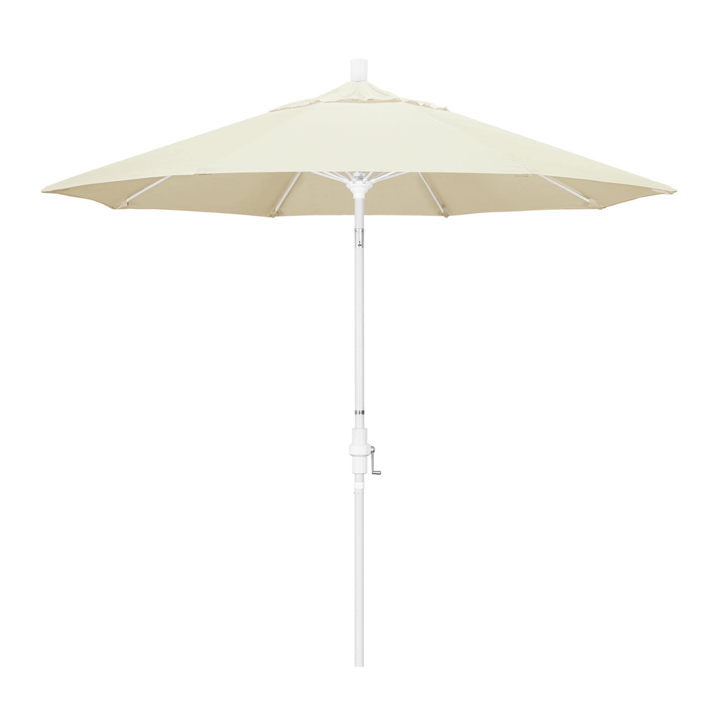 CasaFoyer Durable 9ft Patio Umbrella with Fiberglass Frame & Water-Repellent Fabric. Windproof & Adjustable. Ideal for 48-inch Round Tables. (Base not included)