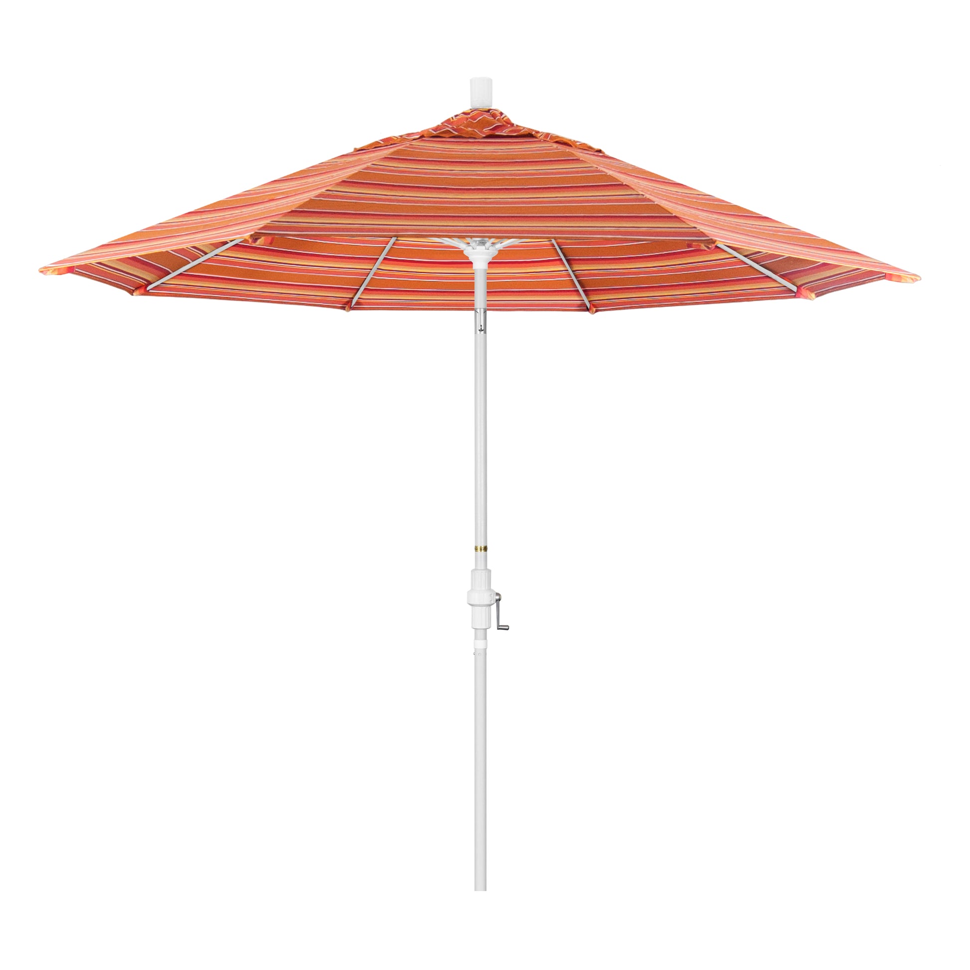 CasaFoyer 9' Fiberglass Frame Patio Umbrella with Water-Repellent Fabric, Crank Lift, and Infinity Tilt - Durable and Adjustable for Sun Protection