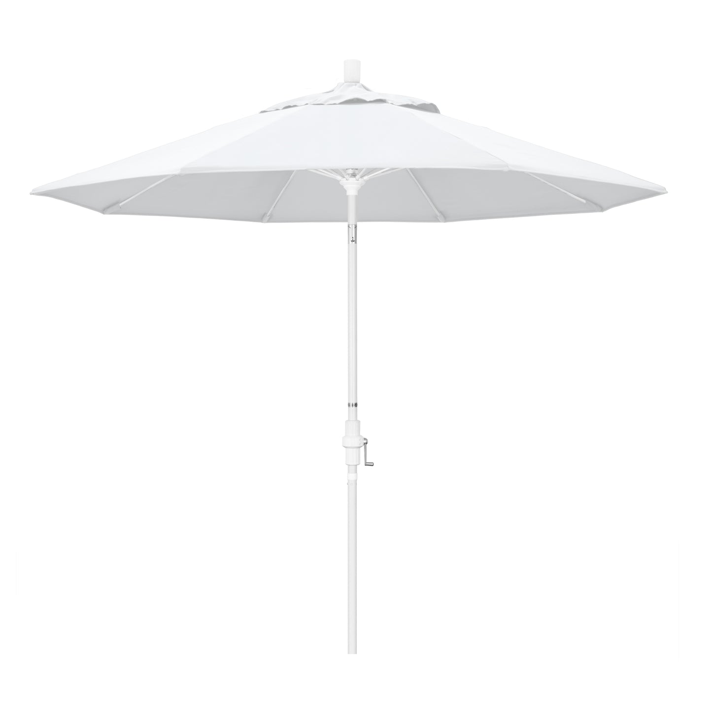CasaFoyer 9' Fiberglass Frame Patio Umbrella with Water-Repellent Fabric, Crank Lift, and Infinity Tilt - Durable and Adjustable for Sun Protection