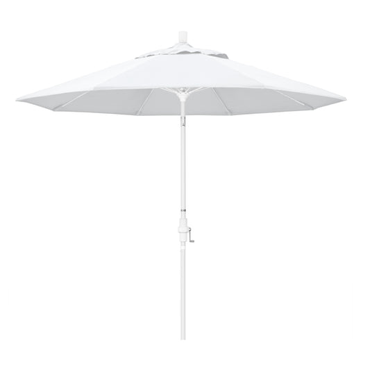 CasaFoyer 9' Fiberglass Frame Patio Umbrella with Water-Repellent Fabric, Crank Lift, and Infinity Tilt - Durable and Adjustable for Sun Protection