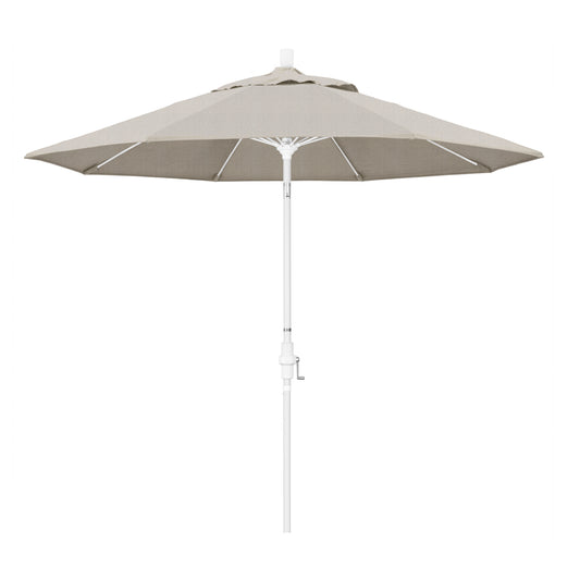 CasaFoyer 9' Durable Fiberglass Frame Patio Umbrella with Water-Repellent Fabric, Crank Lift, and Infinity Tilt - Ideal for Sun Protection and Strong Winds